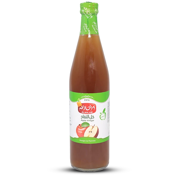 خل تفاح 500 مل مدورة