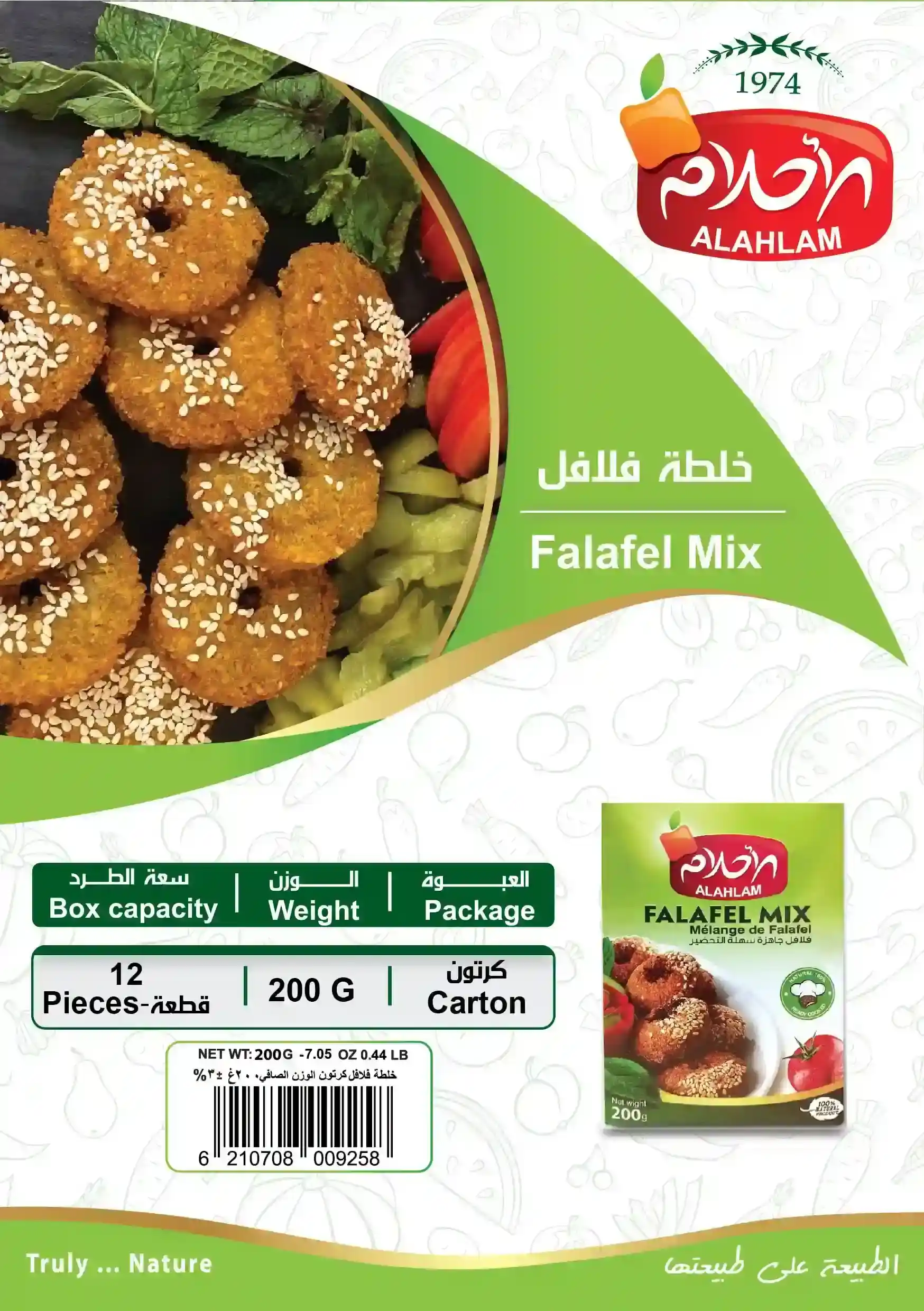 خلطة فلافل 200غ كرتون