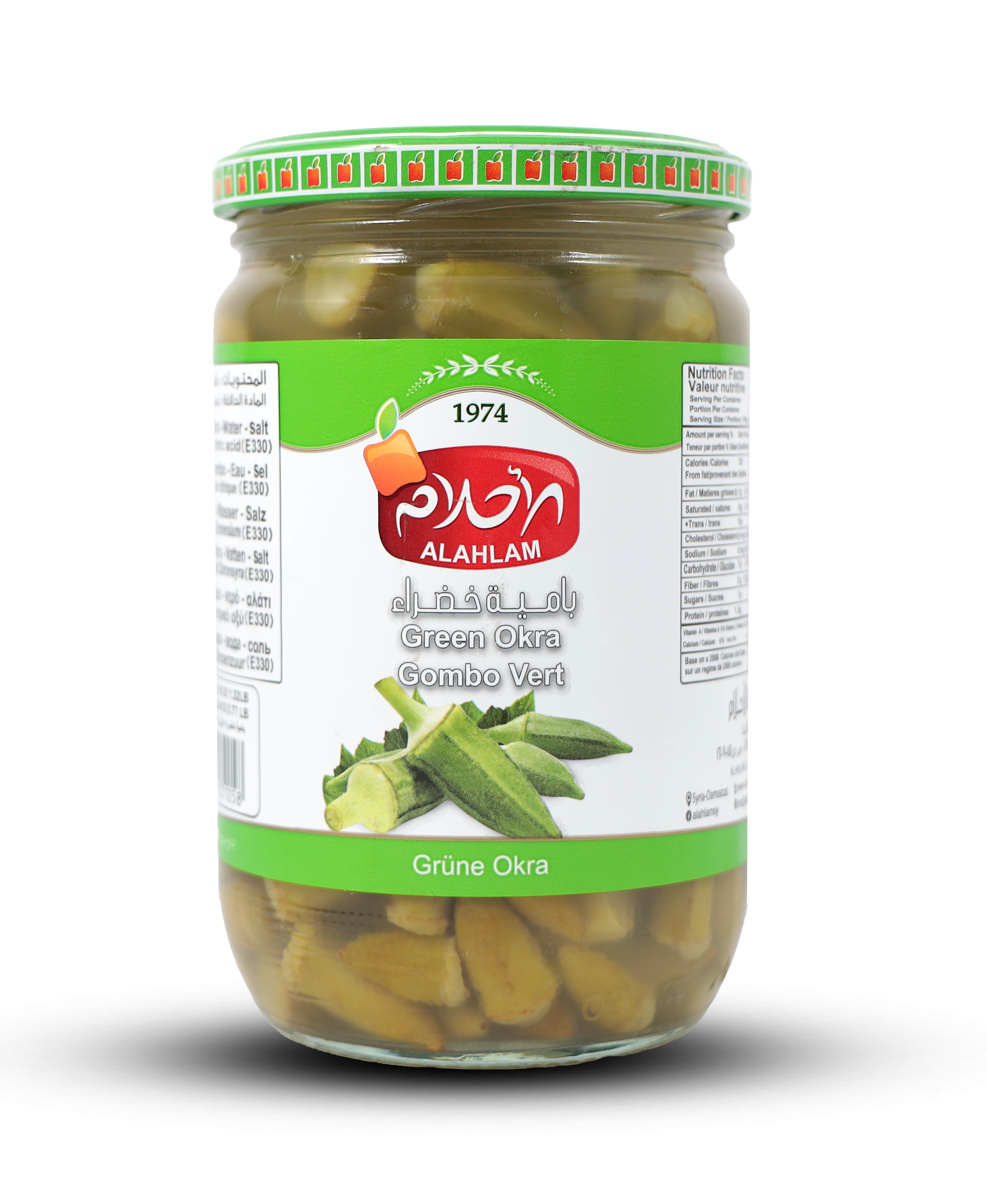 بامية خضراء 350غ زجاج