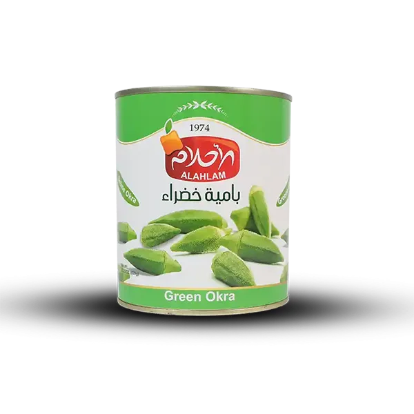 بامية خضراء 450غ معدن