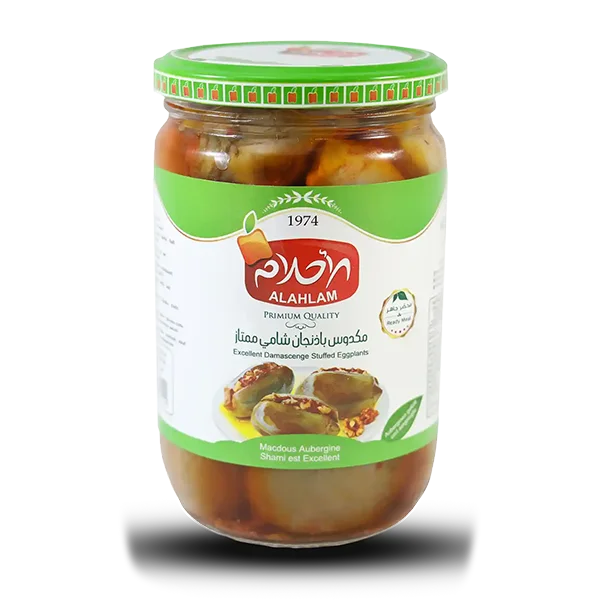 مكدوس 600 غ زجاج