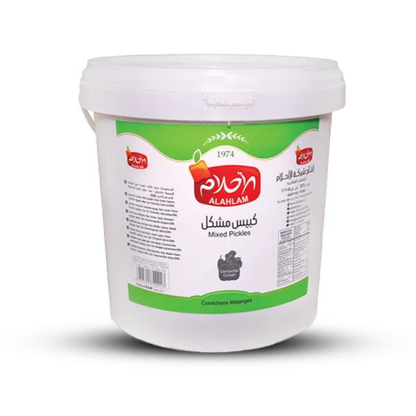 Mixed pickles, 10 kg plastic bucket