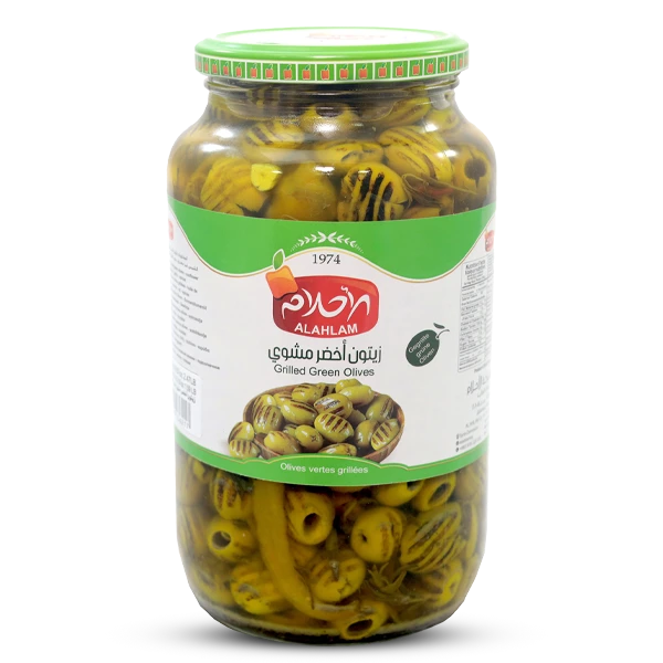 زيتون أخضر مشوي 1125 غ