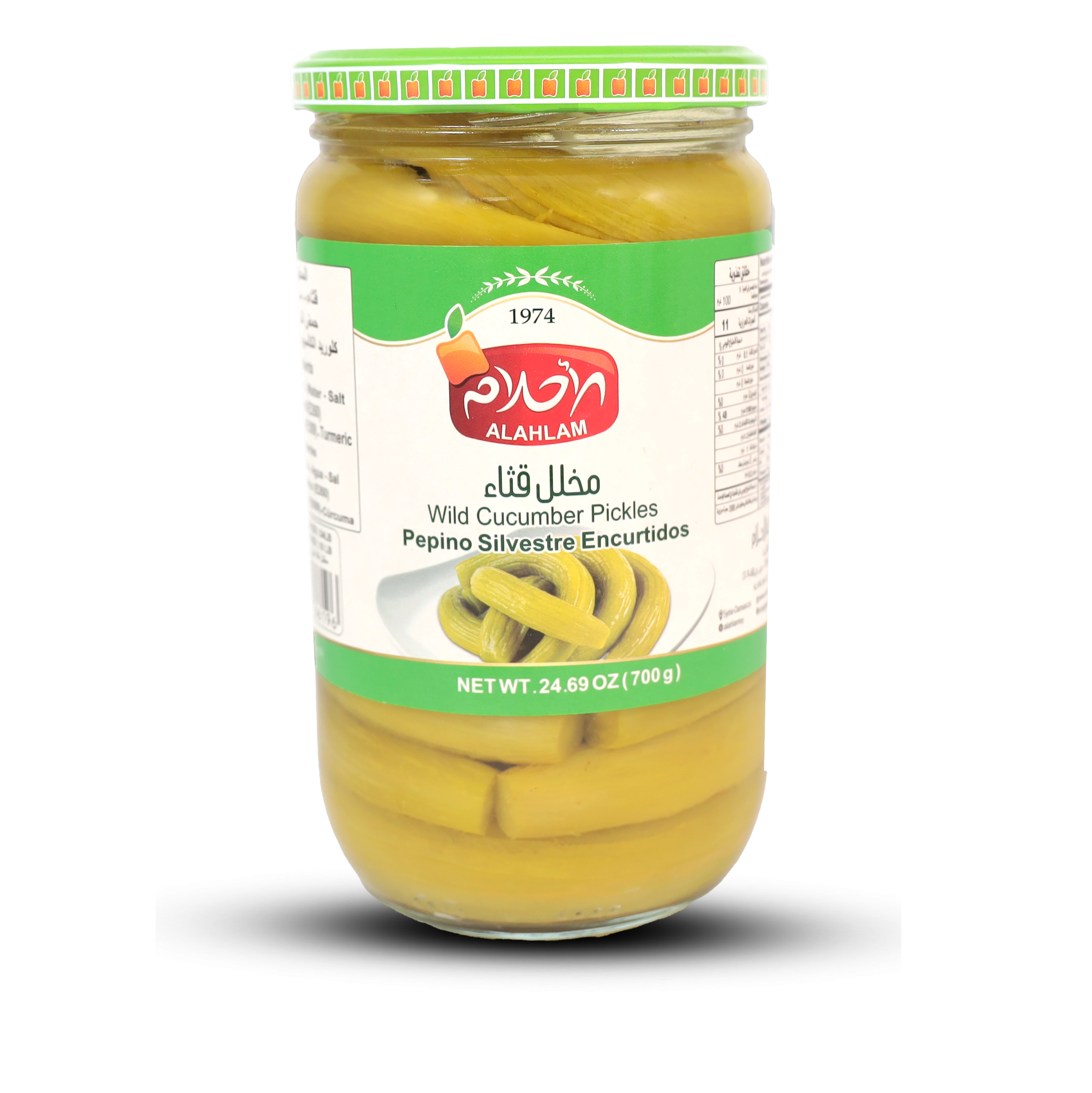 مخلل قثاء 500غ زجاج