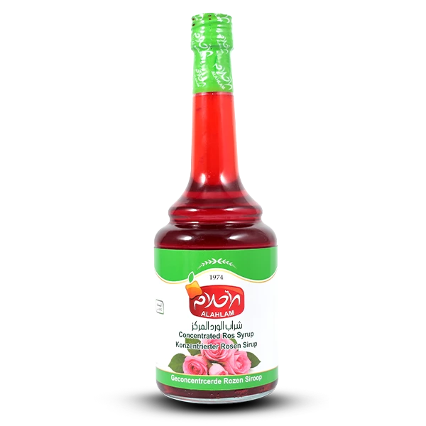 شراب الورد المركز 600مل زجاج
