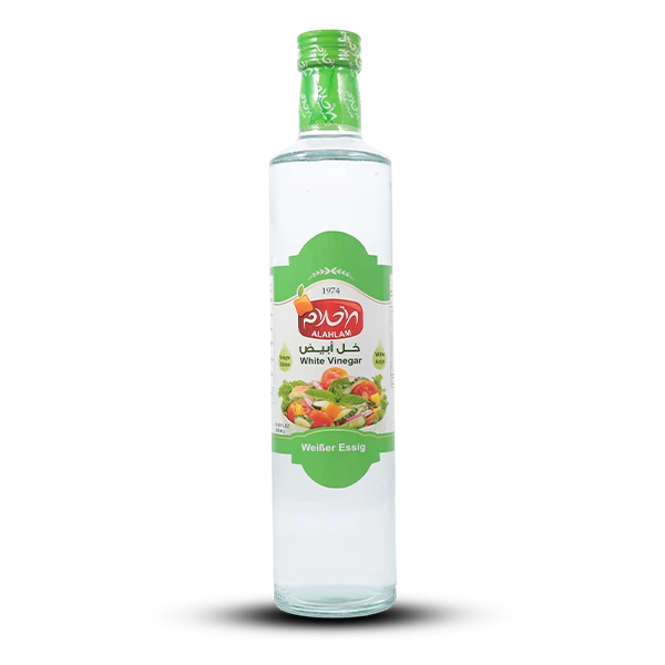 خل أبيض 500مل زجاج مدورة دوريكا