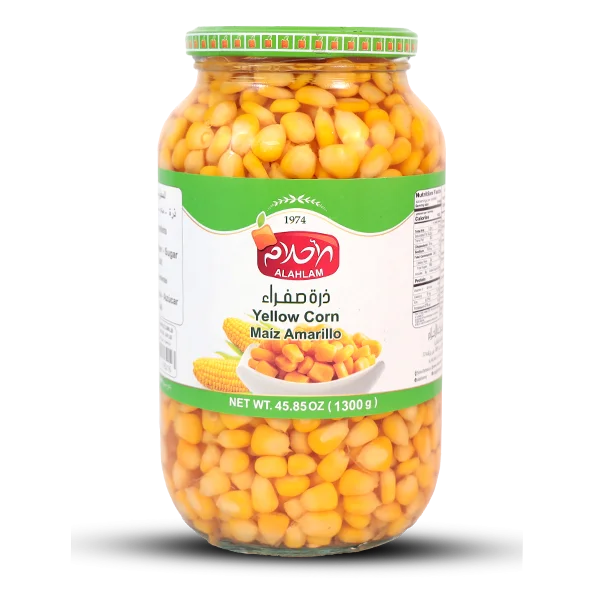 ذرة صفراء 825غ زجاج